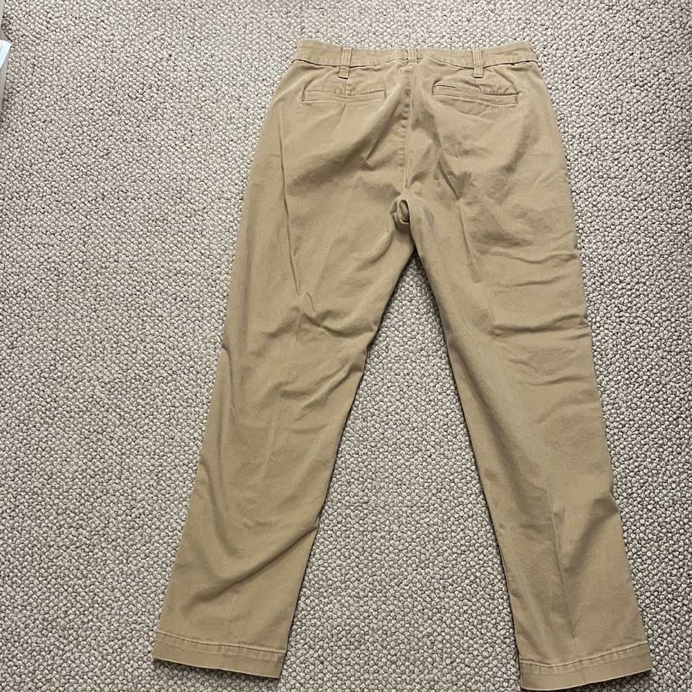 J. Crew High Rise Girlfriend Chino Pants - Khaki - Picture 11 of 13